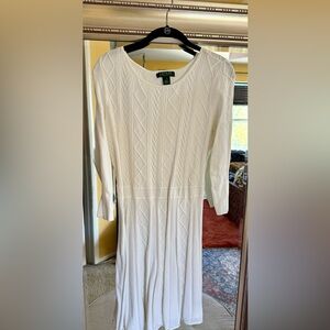 Ralph Lauren knit stretchy dress . Light weight cable knit look.